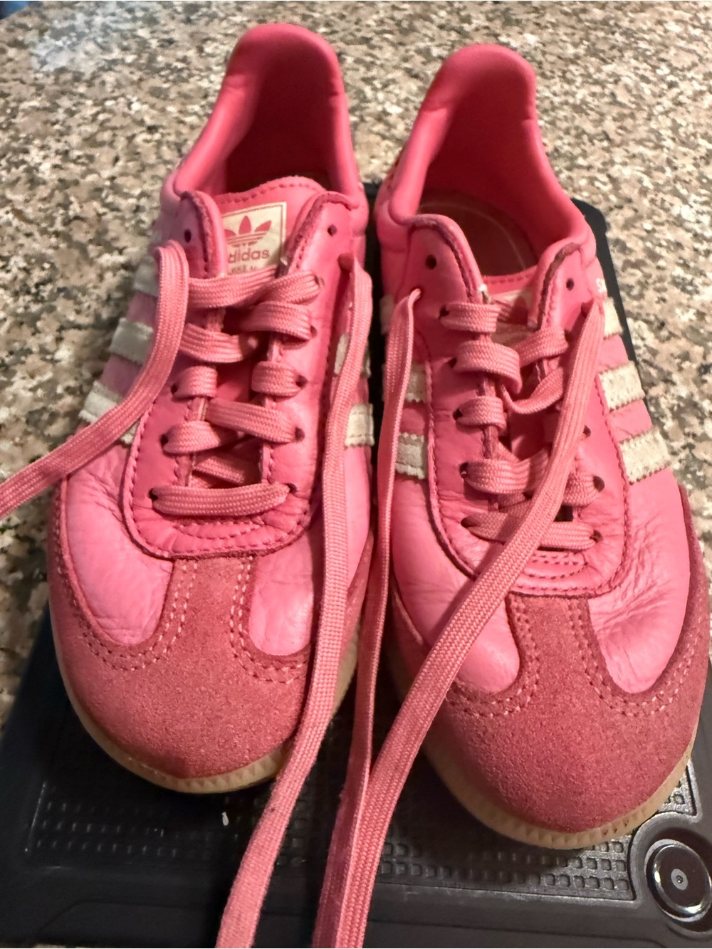 adidas Kids Pink Lace-Up Casual Sneakers